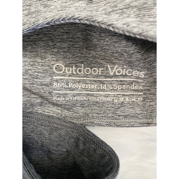 Outdoor Voices Sports Bra Womens Small S Gray tri Toned Racerback slash back - Picture 4 of 6